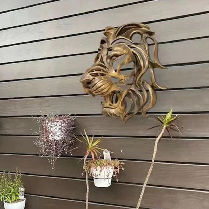 Majestic Lion Head Wall Decoration
