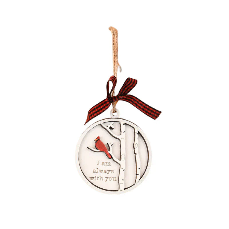 Handmade Memorial Ornament with Cardinals - a Symbol of Remembrance