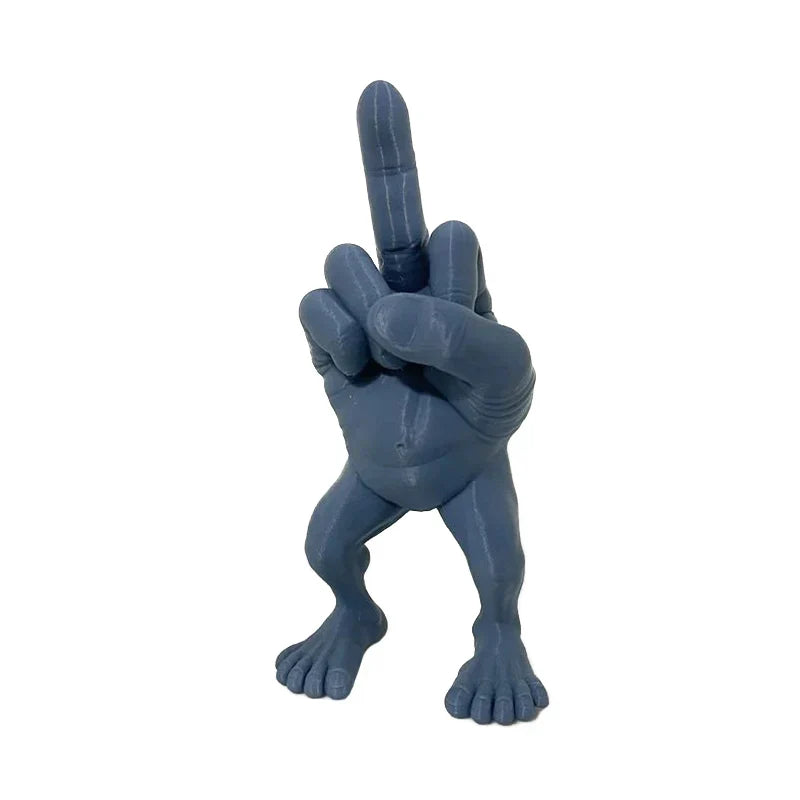 Bold Middle Finger Figure with Legs