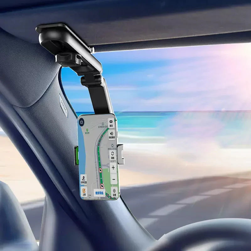 Rotatable Sun Visor Mobile Phone Holder - Safe & Flexible When Travelling!
