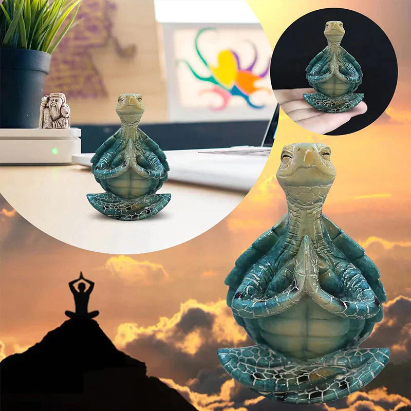 Zen Turtle Figurine for Meditation & Home Decor