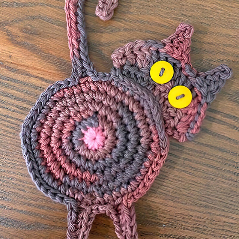 Catpaws - Handmade Knitted Coasters