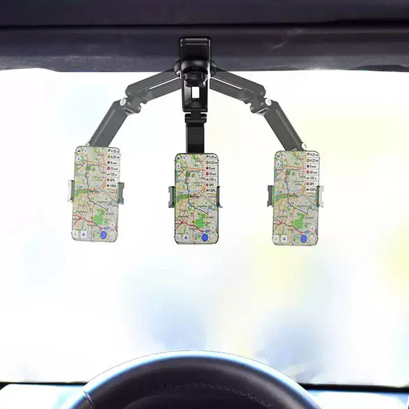 Rotatable Sun Visor Mobile Phone Holder - Safe & Flexible When Travelling!