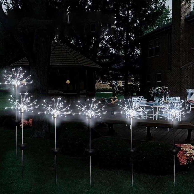 Solar Garden Lights with Firework Effect