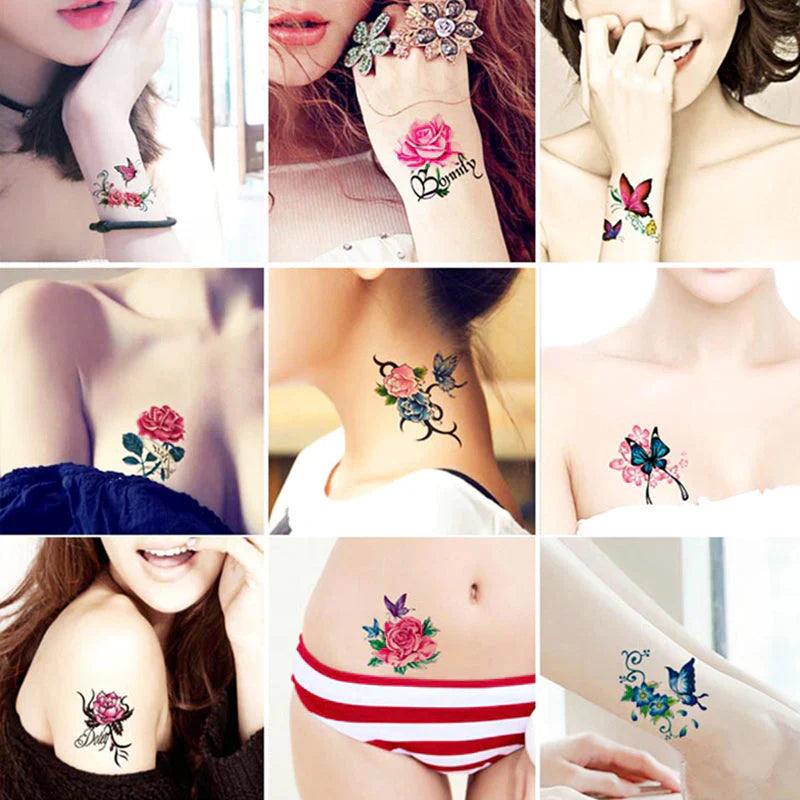 3d Art Tattoo Sticker Set (50 Pieces)