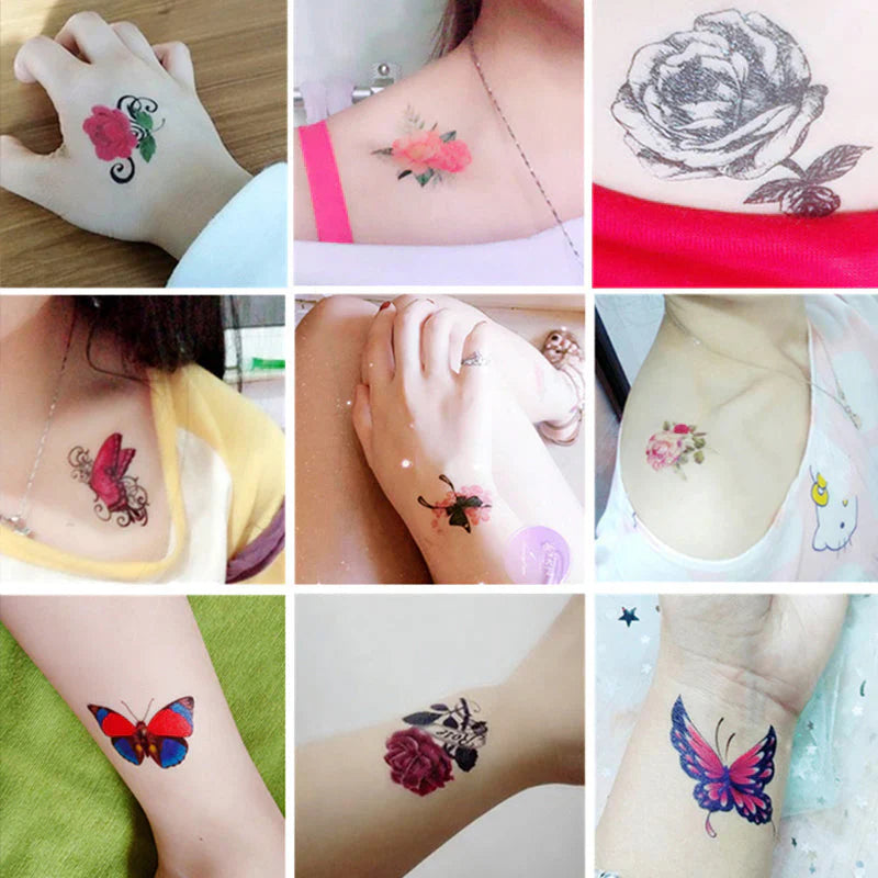 3d Art Tattoo Sticker Set (50 Pieces)