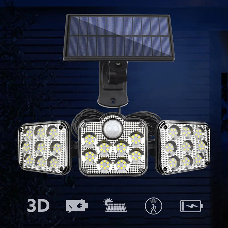 Solar Wall Light with Motion Detector and Remote Control
