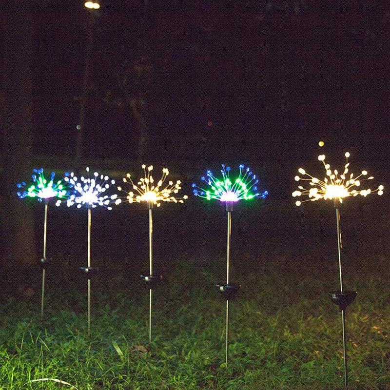 Solar Garden Lights with Firework Effect