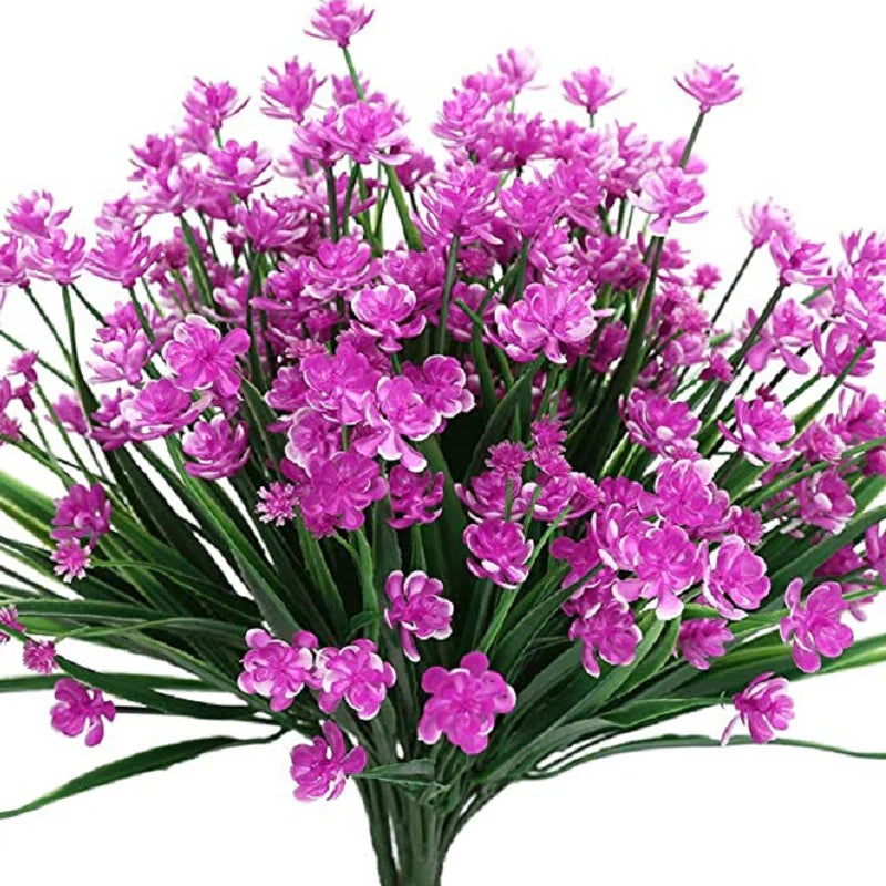 Artificial Outdoor Flowers in a Double Bouquet