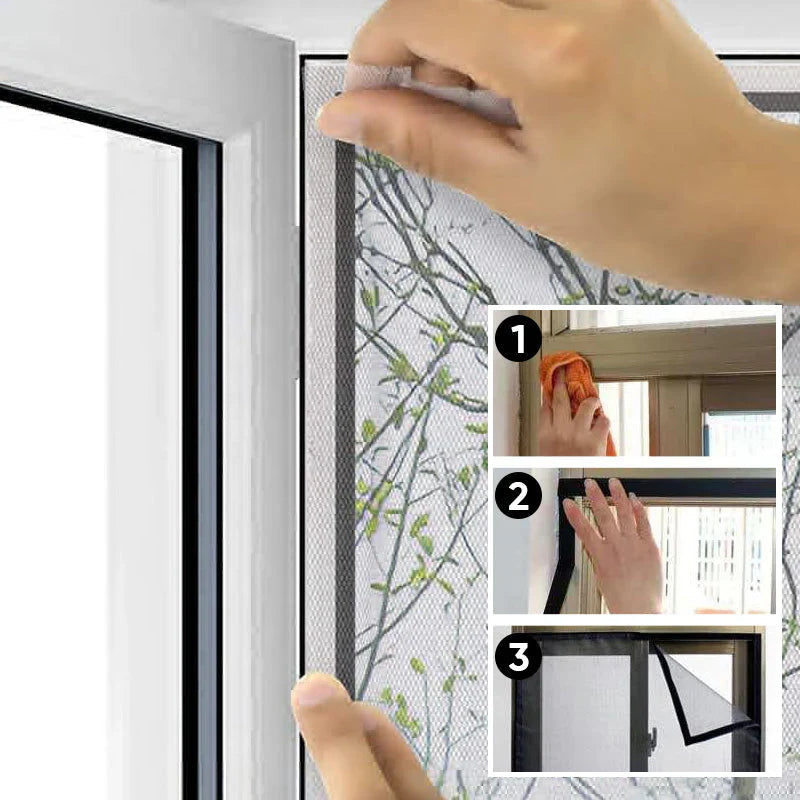 Self - Adhesive Insect Screen Net - Fresh Air Without Pesky Visitors!