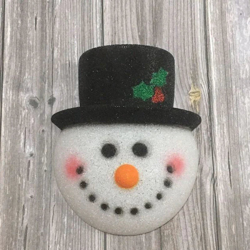 Wintery Snowman Lampshade for the Veranda