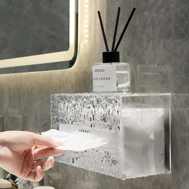 Multifunctional Tissue Box " Frostglanz " - Elegant Storage Solution