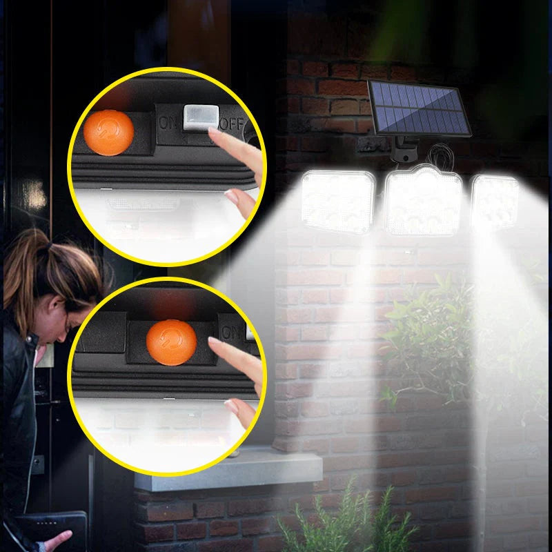 Solar Wall Light with Motion Detector and Remote Control