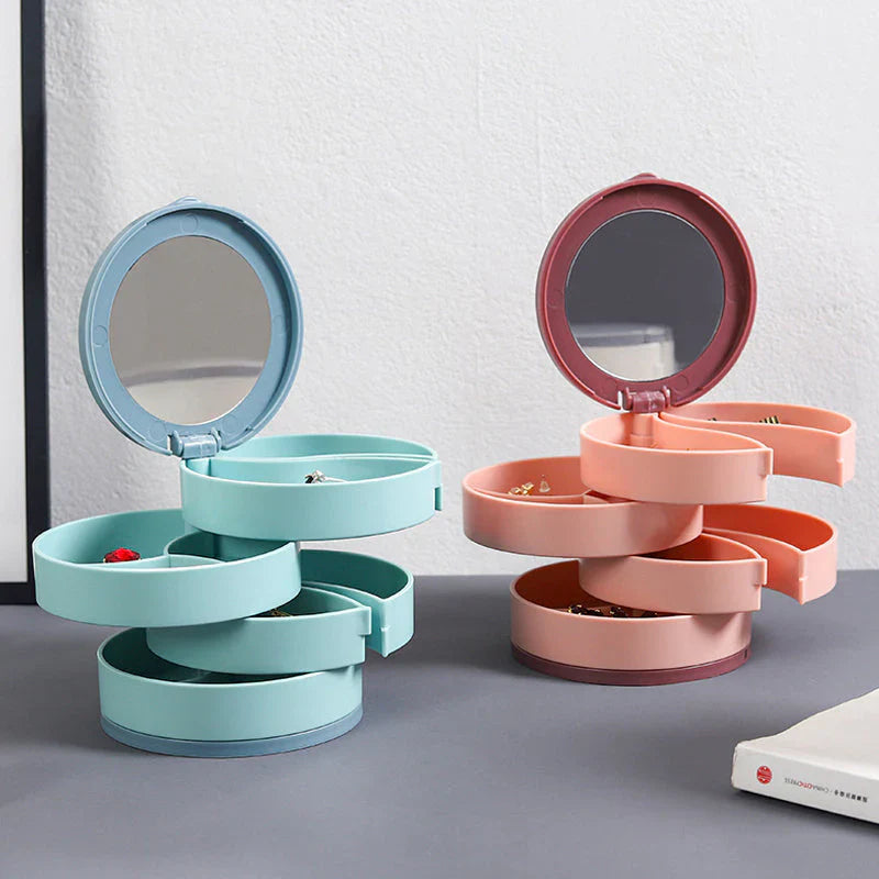 Rotatable Jewellery Storage Unit with Multiple Levels