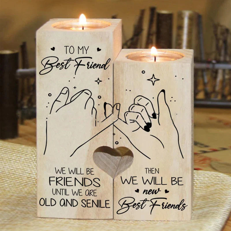 Wood Candle Holder - a Warm Light for Special Moments
