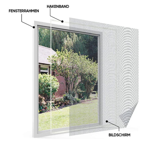 Self - Adhesive Insect Screen Net - Fresh Air Without Pesky Visitors!