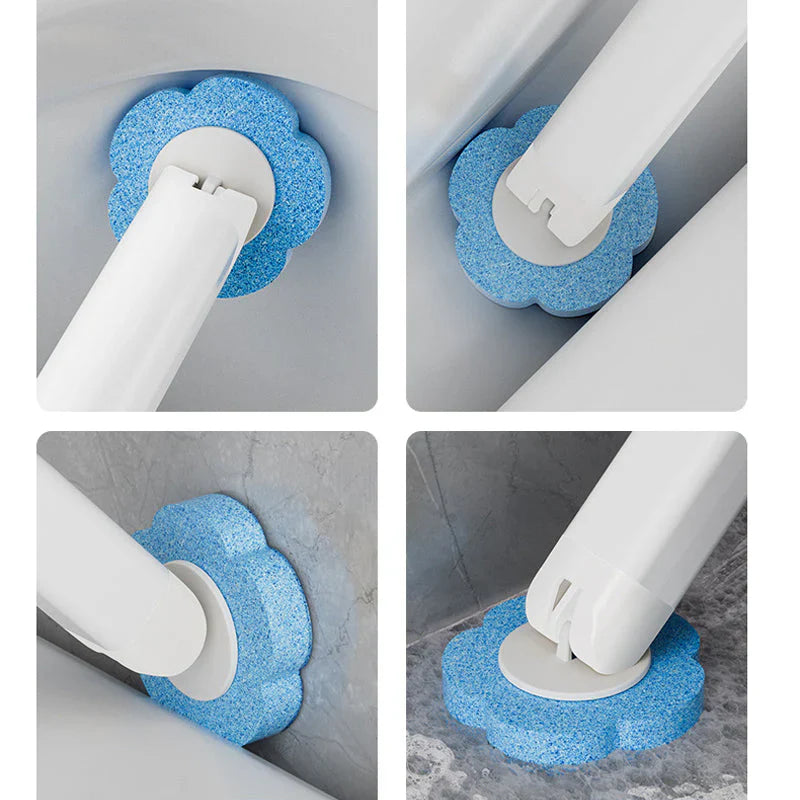 Disposable Toilet Brush with Refill Heads