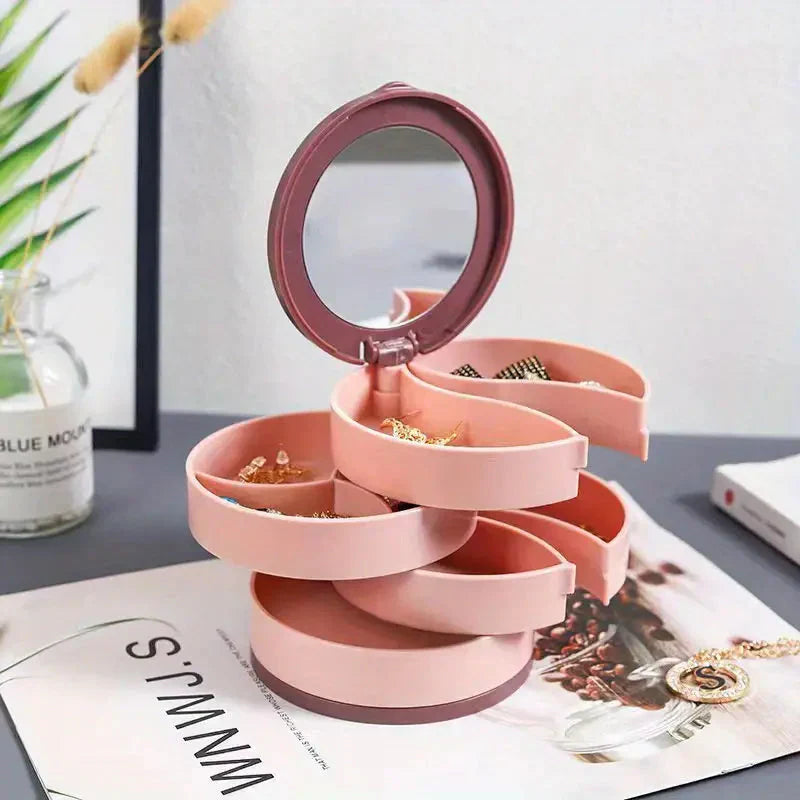 Rotatable Jewellery Storage Unit with Multiple Levels