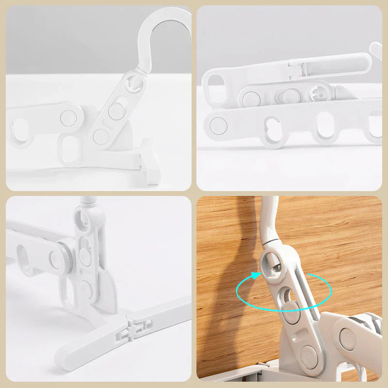 Foldable Travel Clothes Hanger for Space - Saving Storage