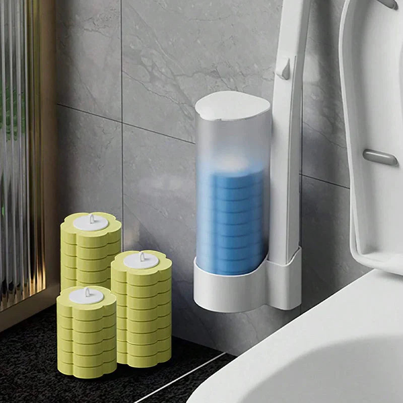Disposable Toilet Brush with Refill Heads
