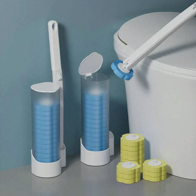 Disposable Toilet Brush with Refill Heads