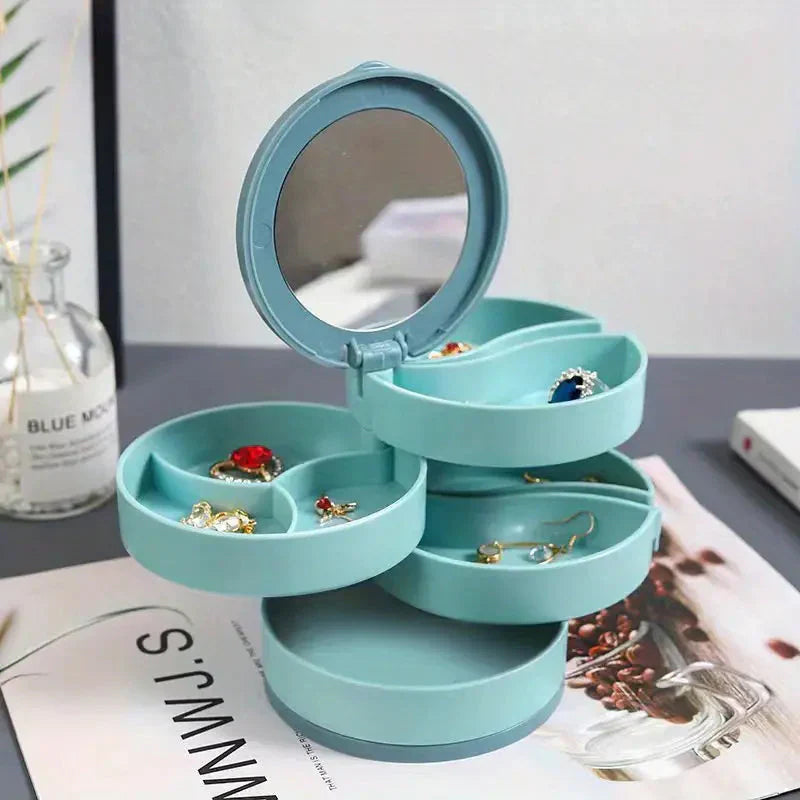 Rotatable Jewellery Storage Unit with Multiple Levels
