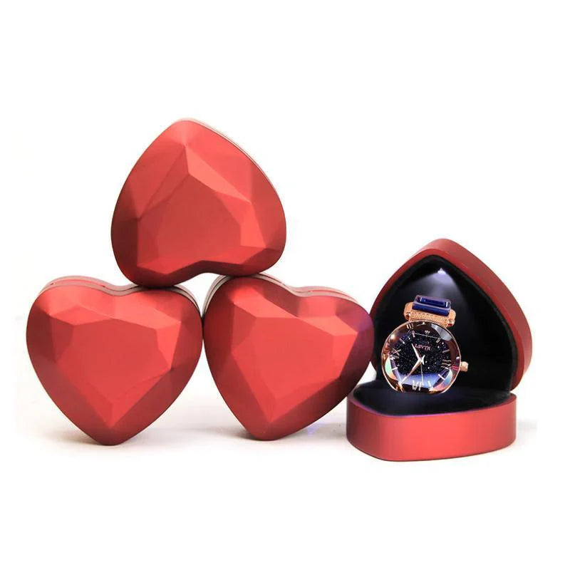 Waterproof Wristwatch with Starry Sky Design for Girls