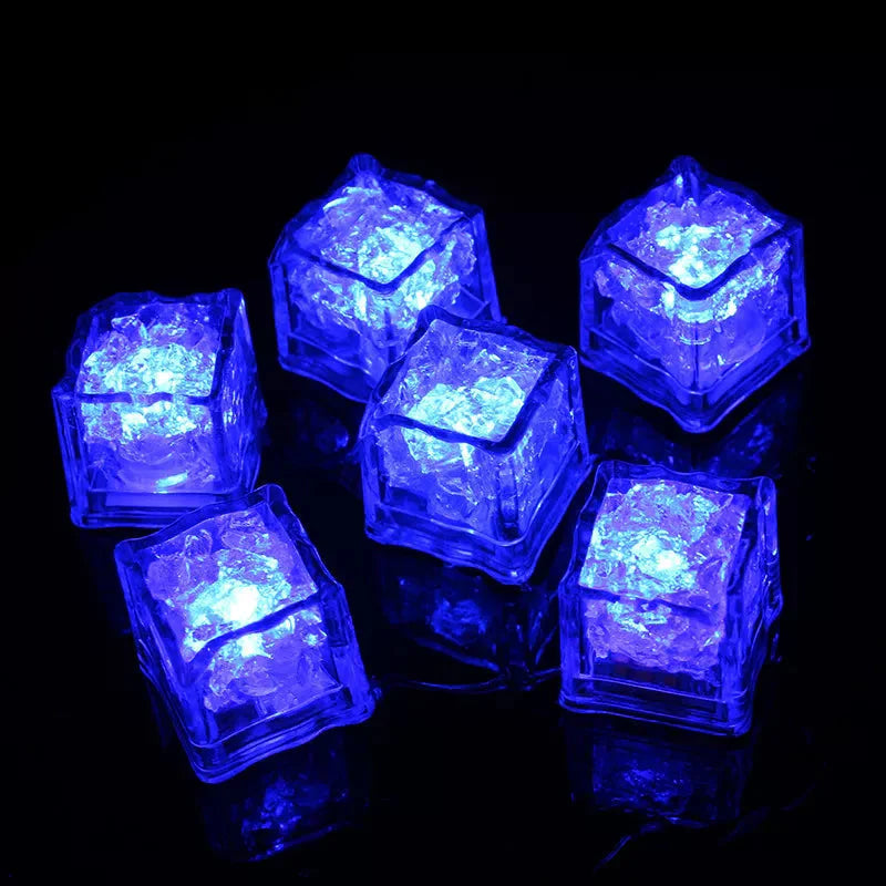 Led Ice Cube Lights - Multicoloured Lighting Set (12 Pieces)