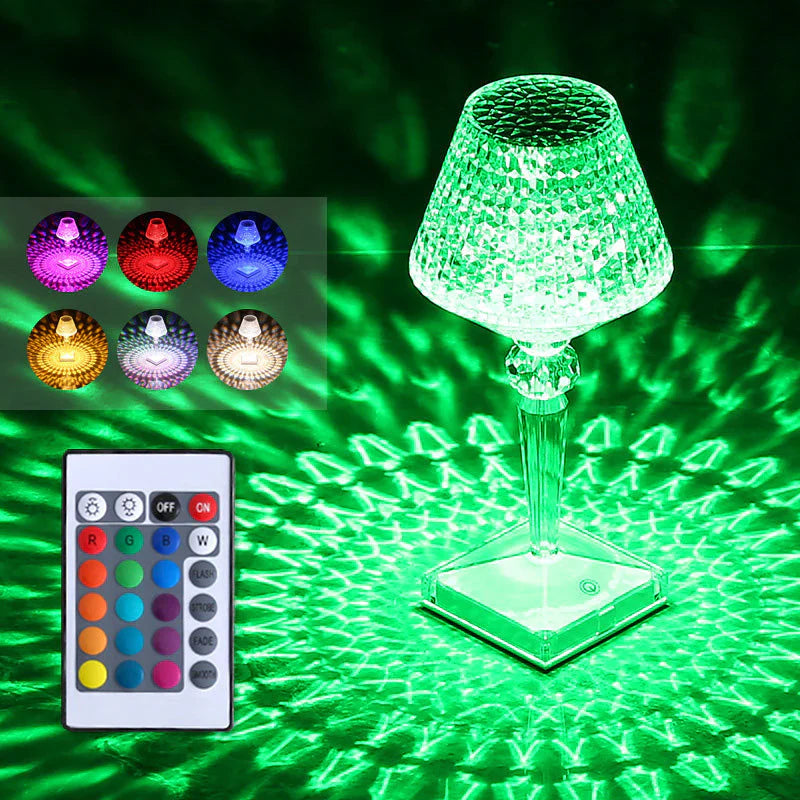 Elegant Crystal Lamp for the Table