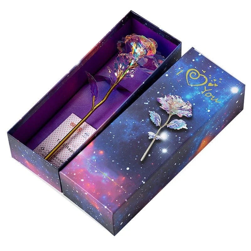 Colourful Galaxy Rose - an Eternal Sign of Love