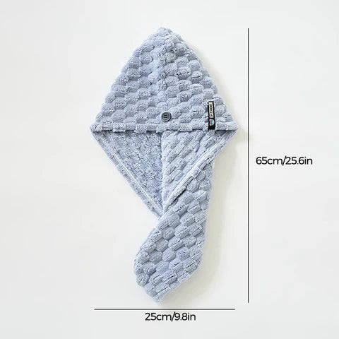 Microfibre Hair Drying Towel - Gentle & Fast Drying for Healthy Hair!