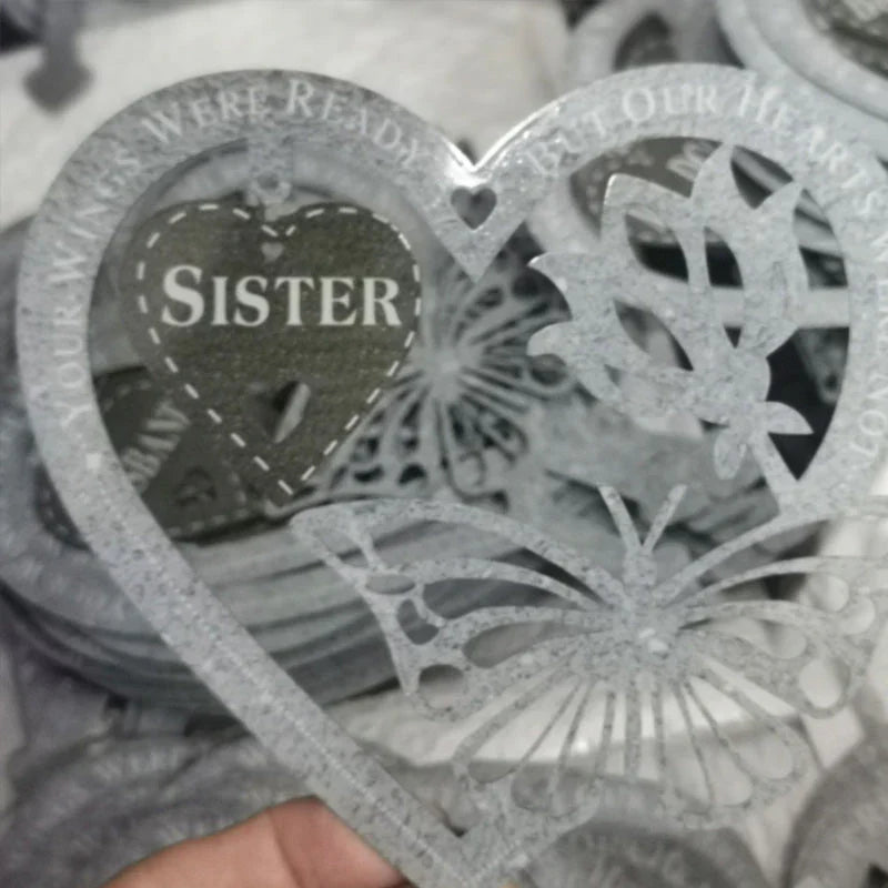 Memory Butterfly Decoration with Heart