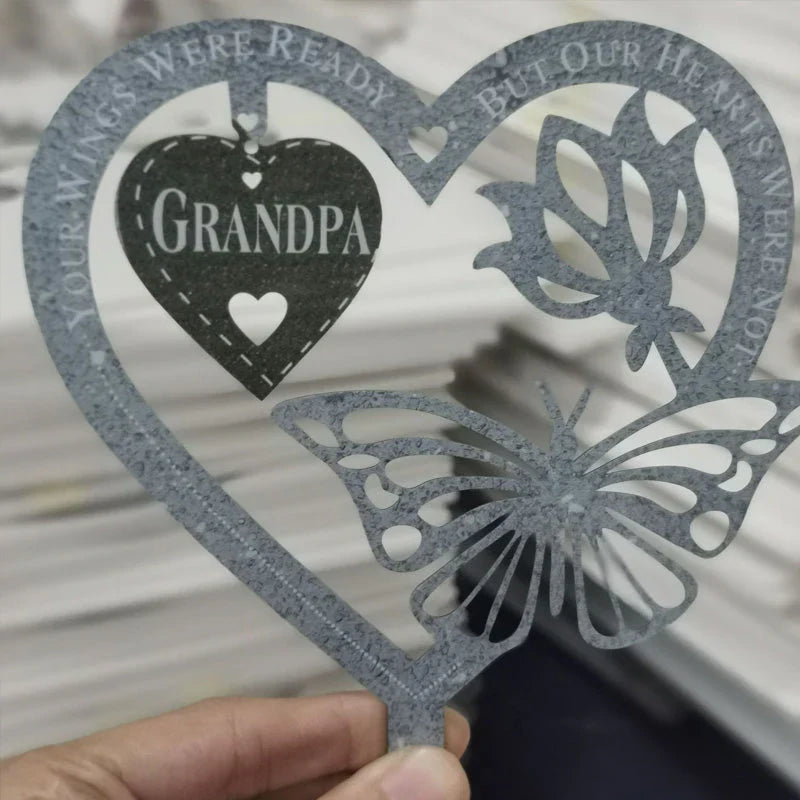 Memory Butterfly Decoration with Heart