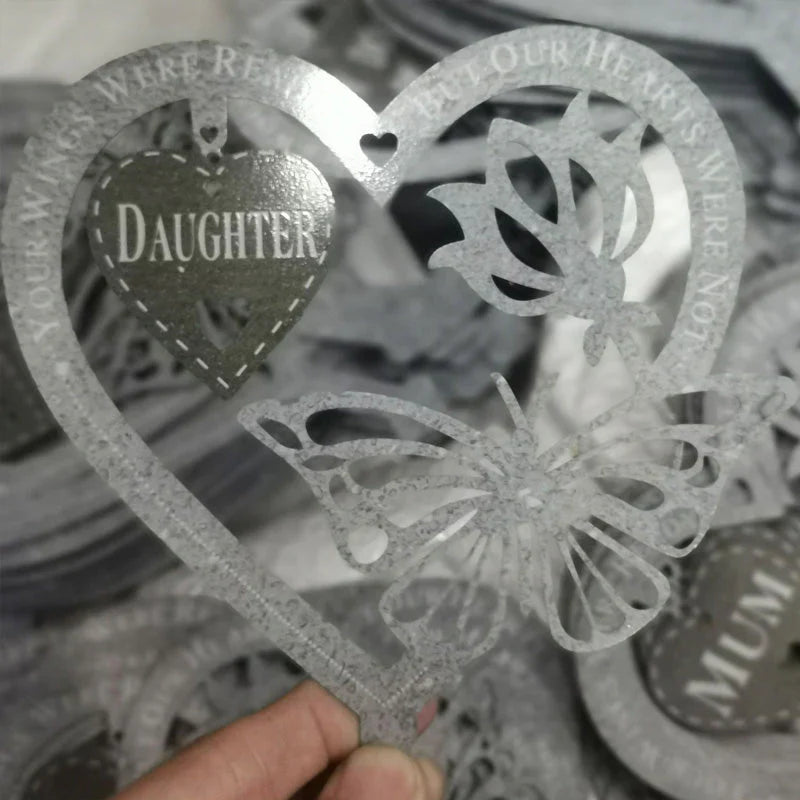 Memory Butterfly Decoration with Heart