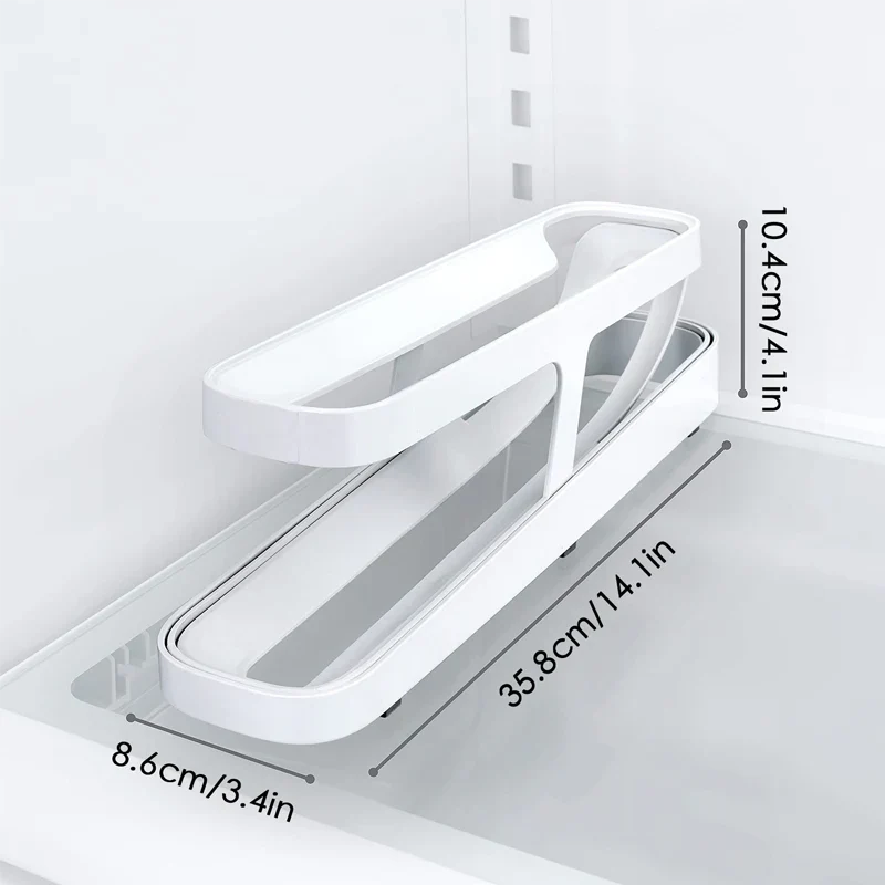 Double - Decker Egg Organiser with Rolling System