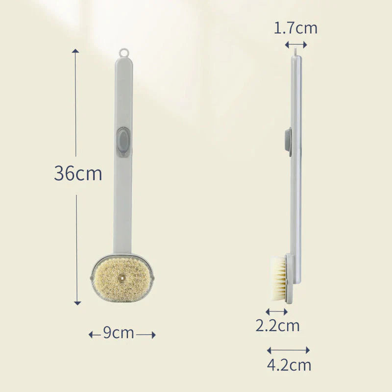 Gentle Shower Brush with Long Handle