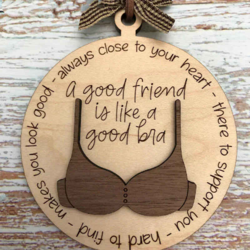 Christmas Fun - Fun Wooden Pendant for Festive Decorations