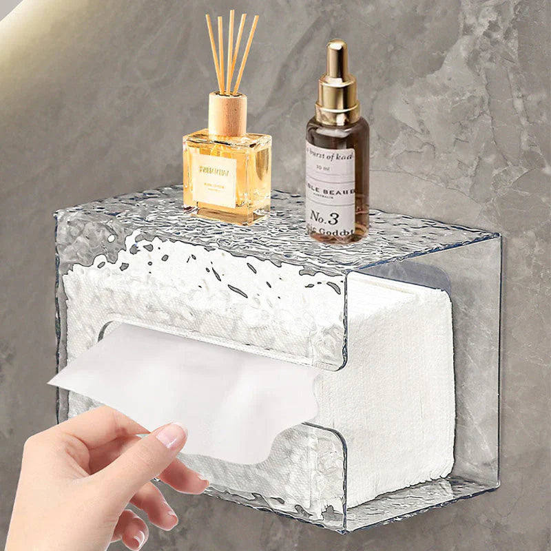 Multifunctional Tissue Box " Frostglanz " - Elegant Storage Solution