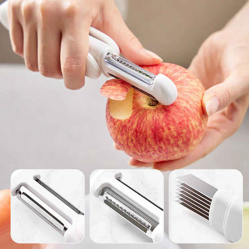 Cutting fix 3 - In-1 Rotary Peeler - Versatile Kitchen Tool for Effortless Peeling!