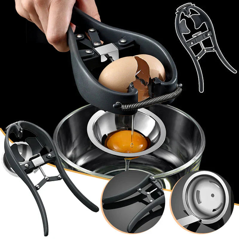 Stainless Steel Egg Opener - Perfect Separation of Egg White & Yolk