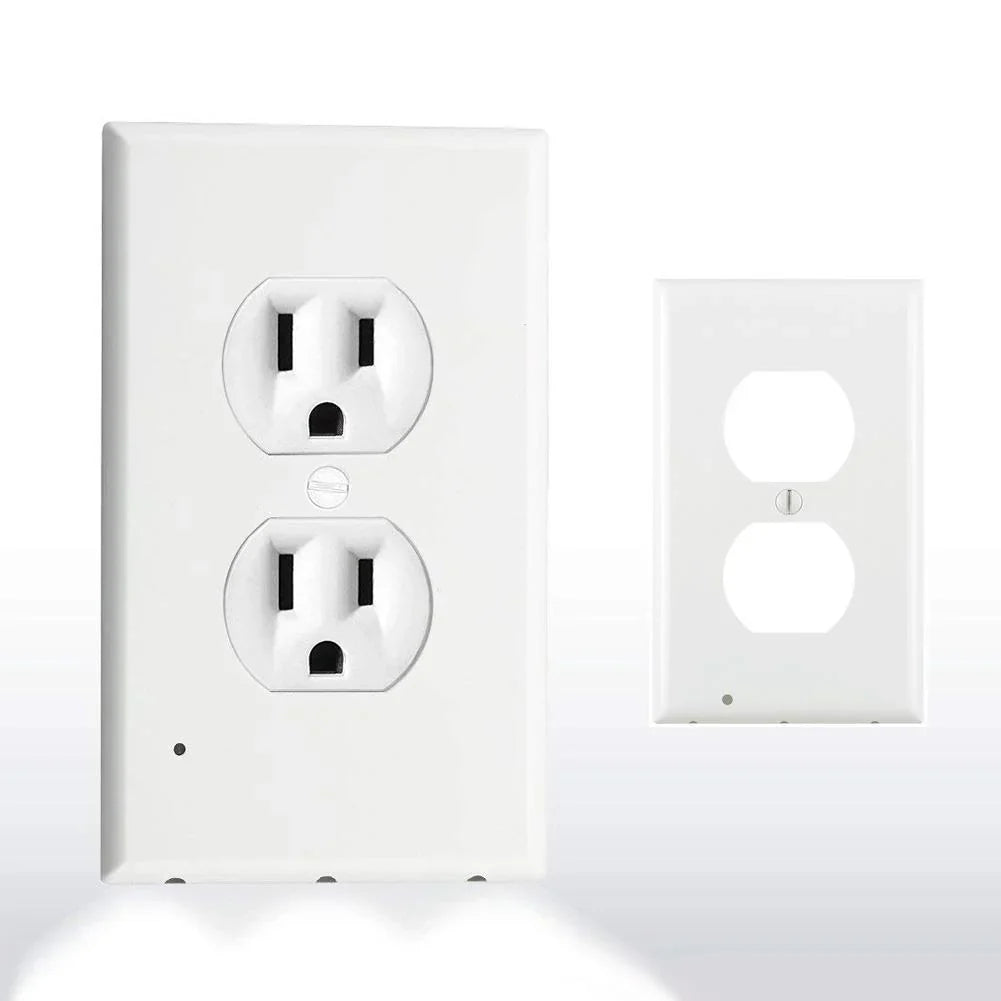 Led Night Light Wall Plate with Outlet Function