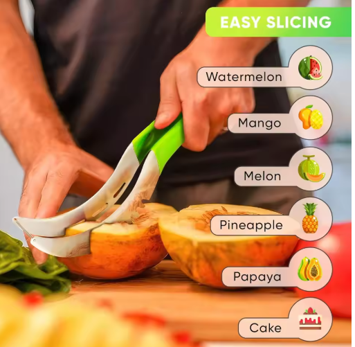 Versatile Stainless Steel Fruit Slicer