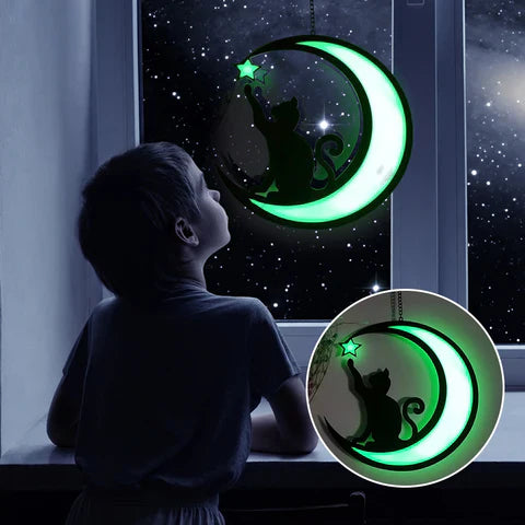 Mooncat Window Decoration - Magical Elegance for Your Home!