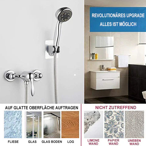 Self - Adhesive Shower Head Holder - No Drilling, Perfect Hold!