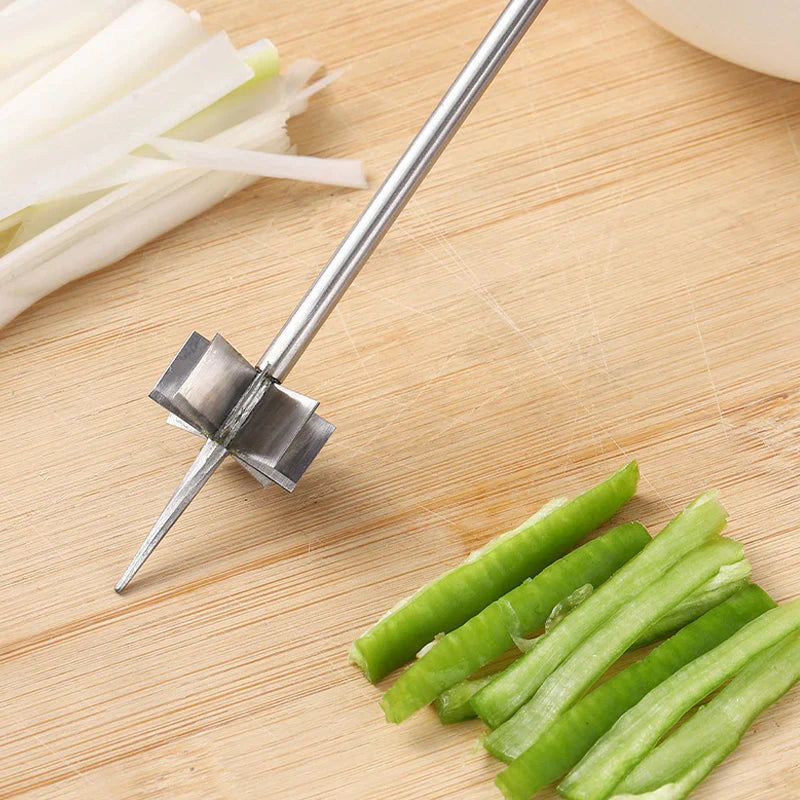 Stainless Steel Onion Slicer with Flower Shape