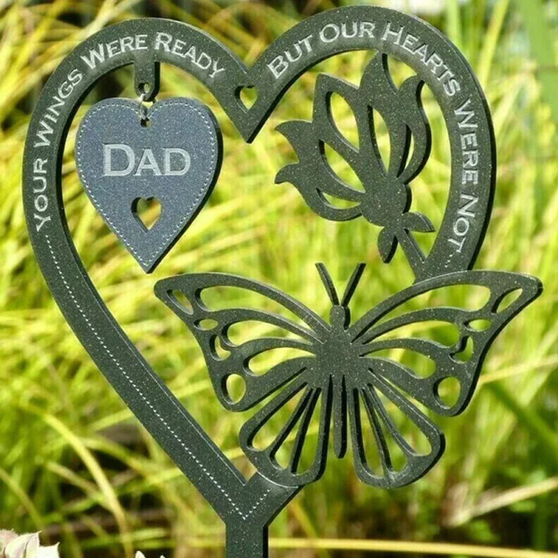 Memory Butterfly Decoration with Heart
