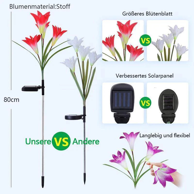 Solarlilies - Romantic Illuminated Flowers for Your Garden
