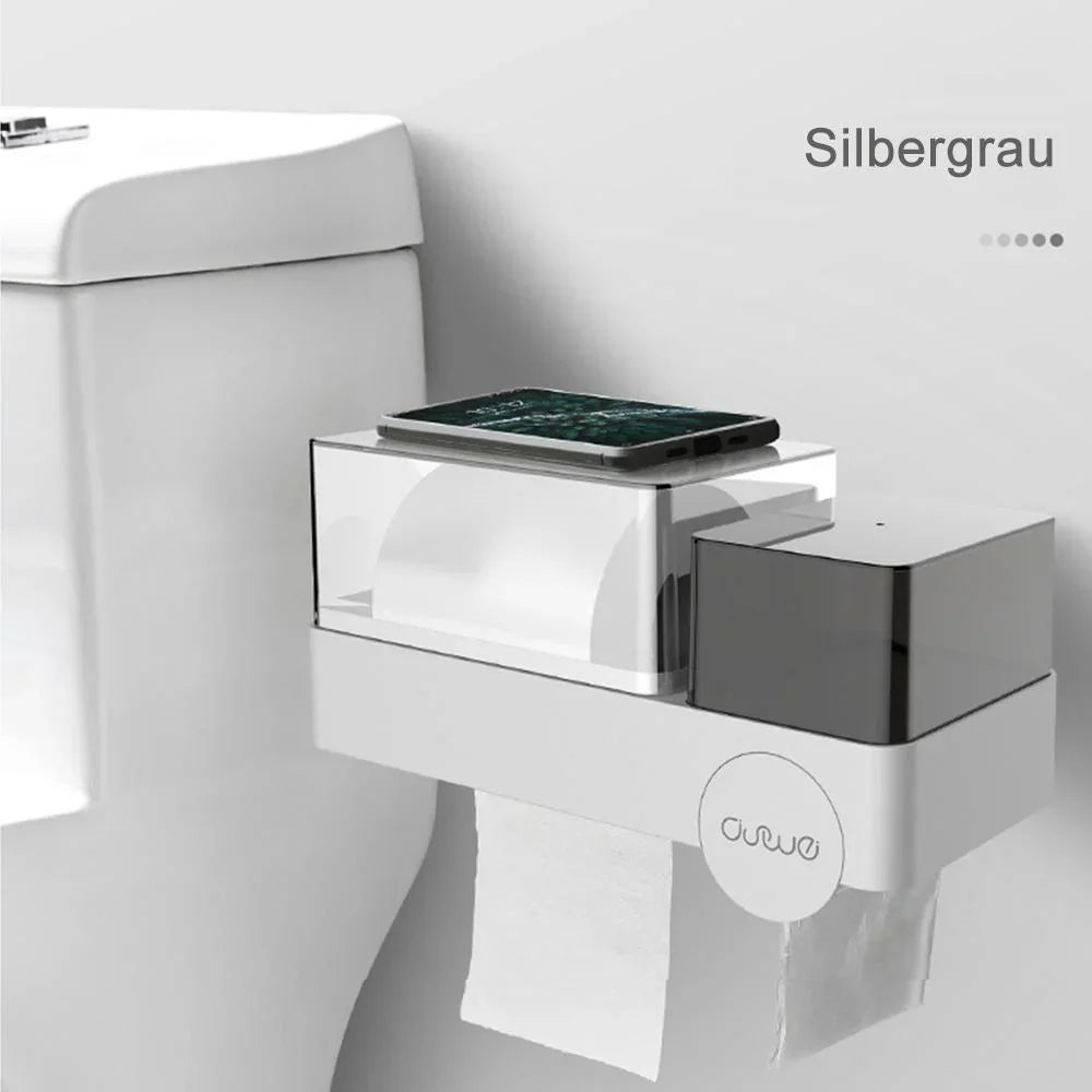 Wall - Mounted 3 - In-1 Bathroom Storage Box