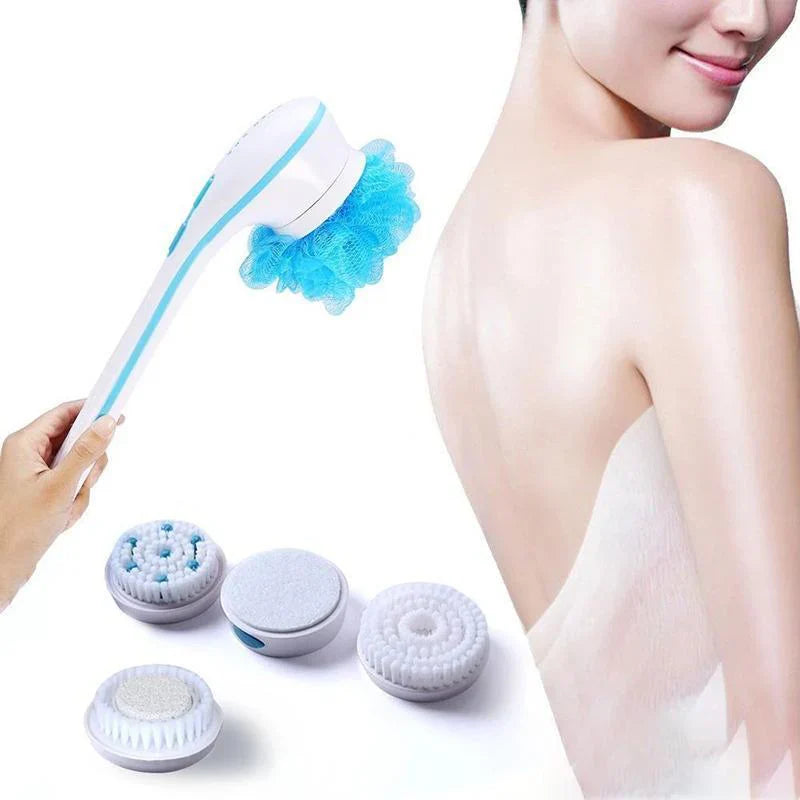 Electric Body Brush with 5 Attachments - Cleansing and Relaxation in One