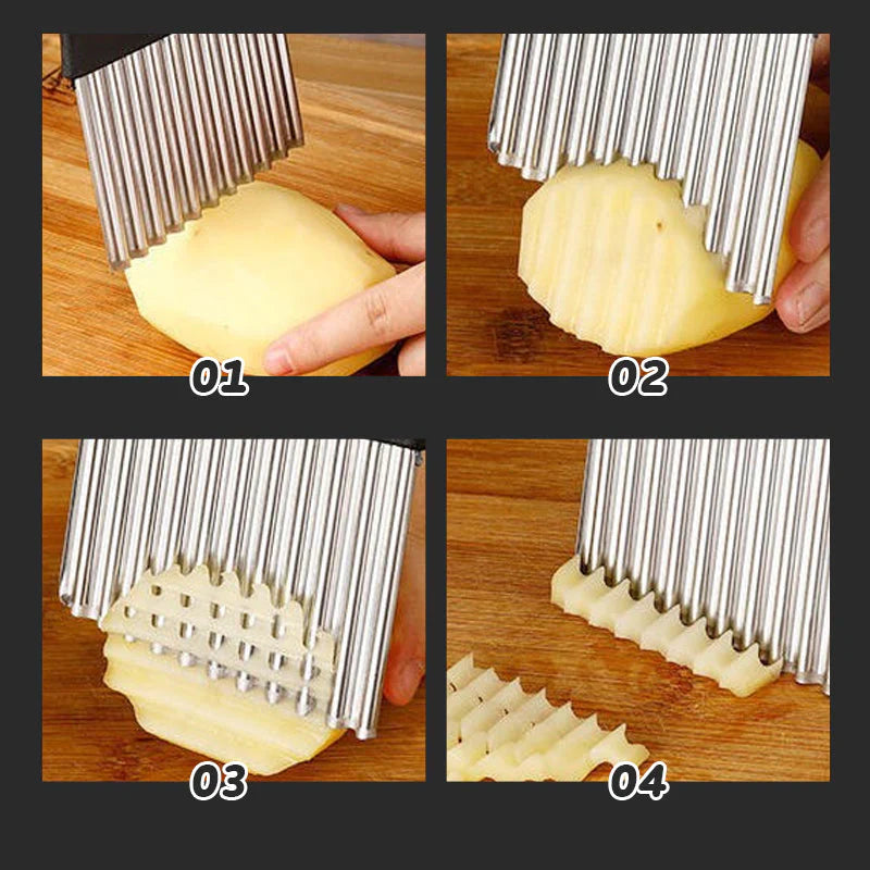 Corrugated Knife for Vegetables - Perfect Cuts for Creative Dishes